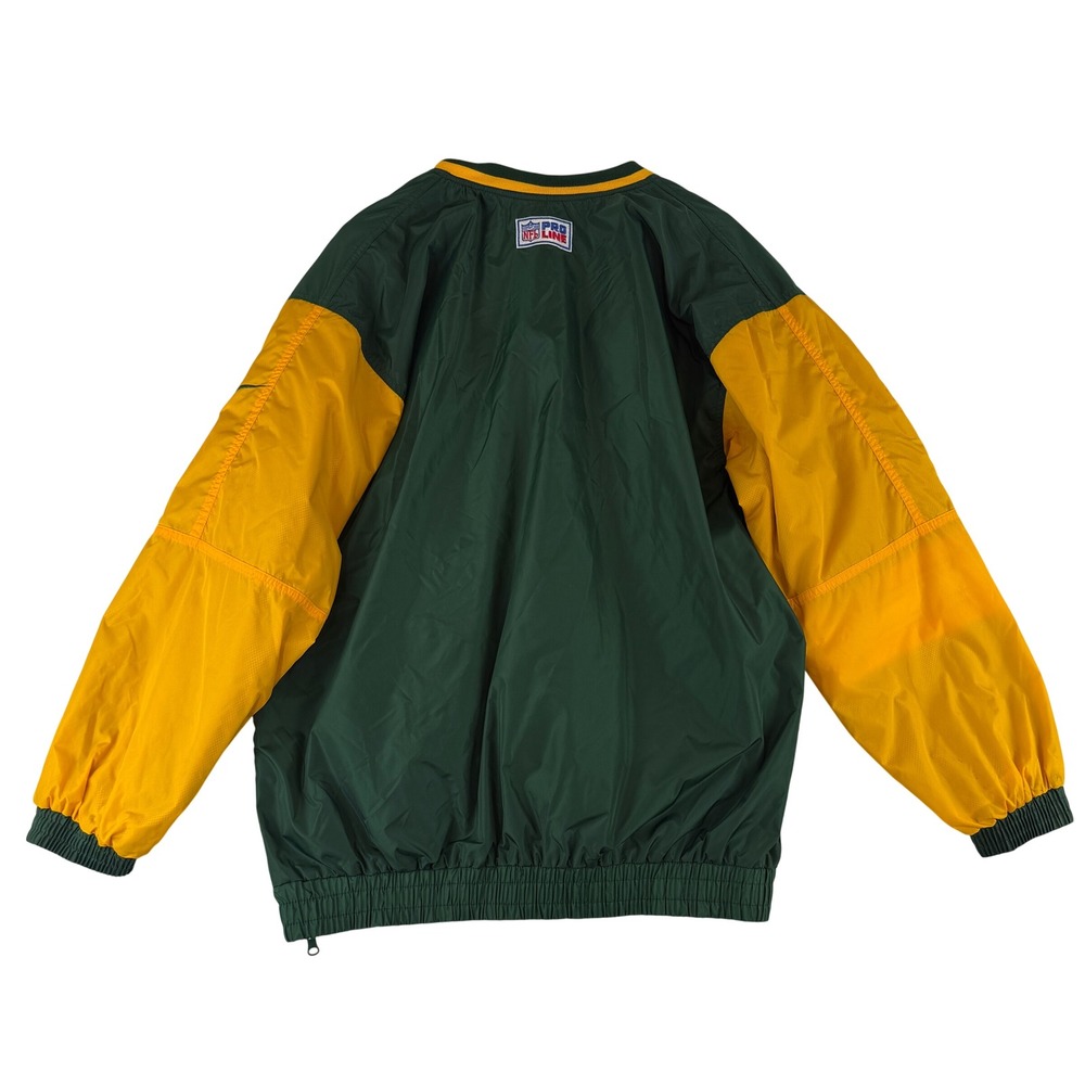 Nike Windbreaker Jacket Mens Large Green Reversible Green Bay Packers Pullover